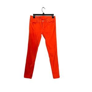 Vintage SPECIAL A Orange Cotton Spandex Blend Low Rise Skinny Jeans size 9
